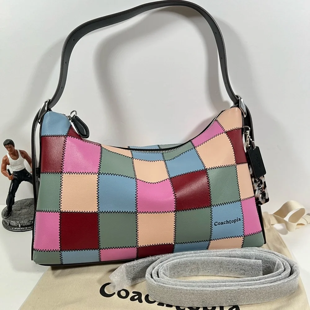 Coach Coachtopia Alter/Ego Slouchy Shoulder Bag Upcrafted Leather Multi 4 CBE00 - Picture 7 of 13